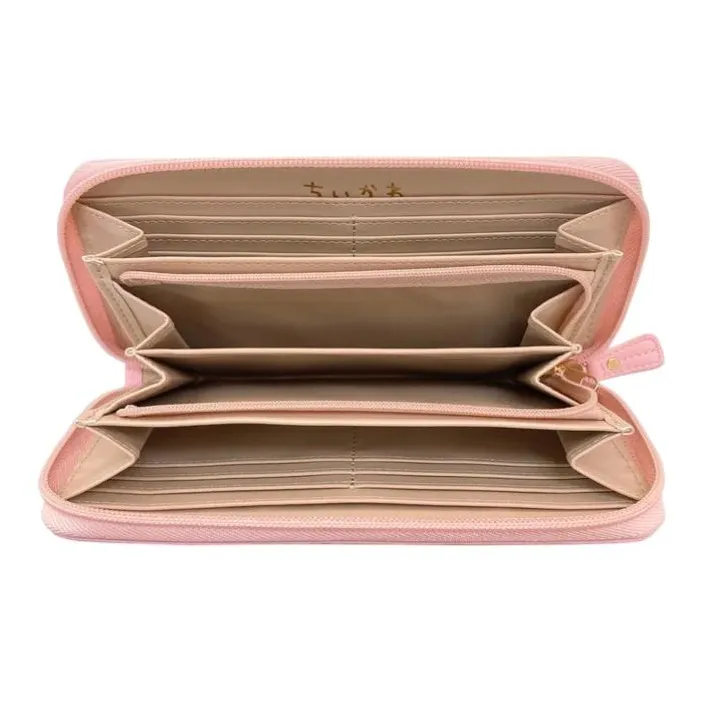 Chiikawa Synthetic Leather Wallet Women's Pink-1