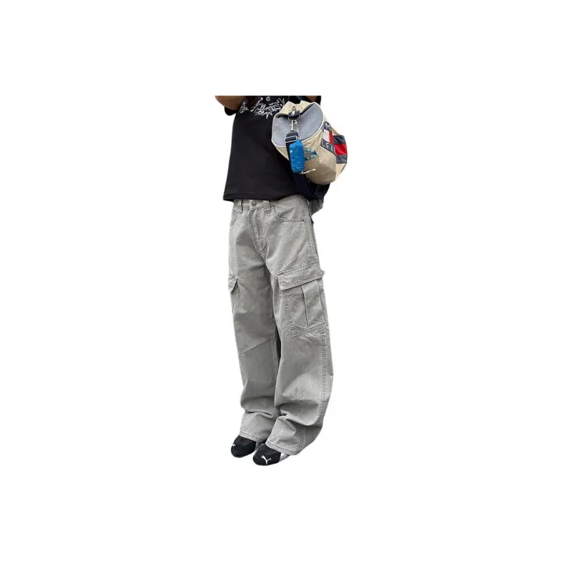CHUANCHUANYEJIA Cargo Pants Unisex-0