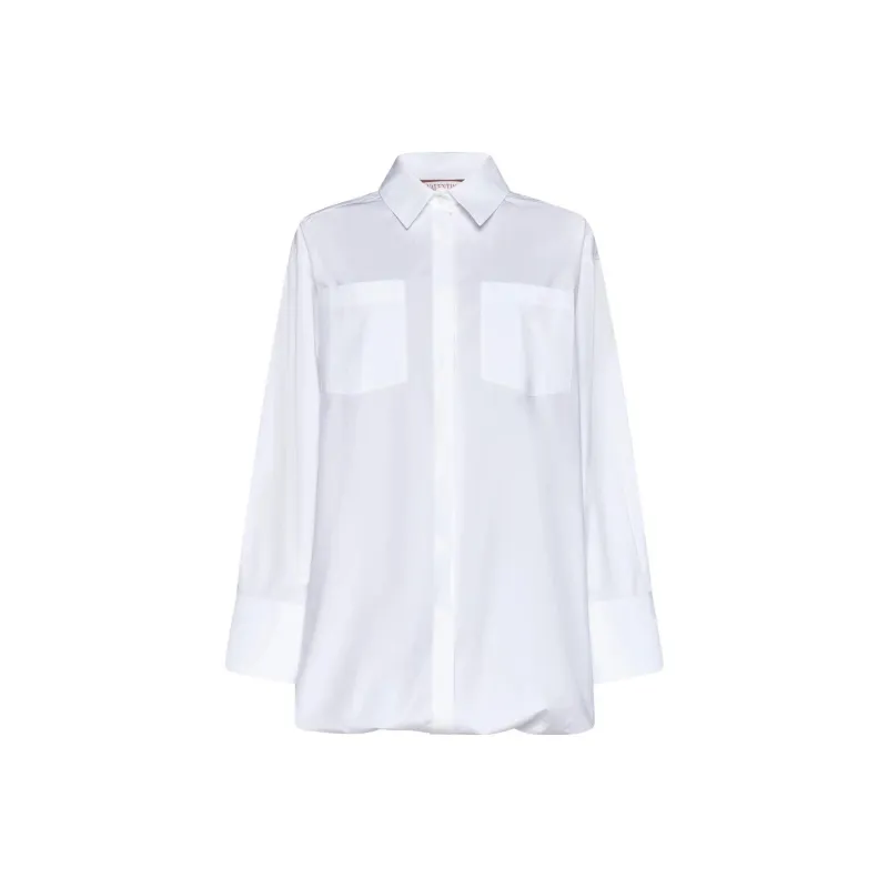 Valentino SS23 Long-Sleeved Dresses Women's White-0