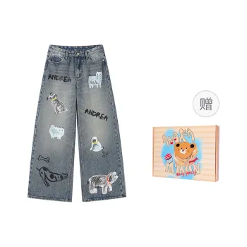 ANDREA MARTIN Jeans Women's Gray Blue