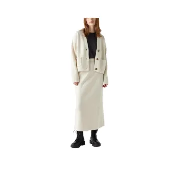 UNIQLO Knit Long Skirts Women's Ivory