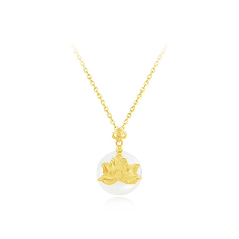 Love Link Chalcedony Necklaces Women's-0