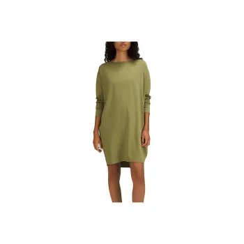 Lululemon Back In Action Long-Sleeved Dresses Women's Bronze Green