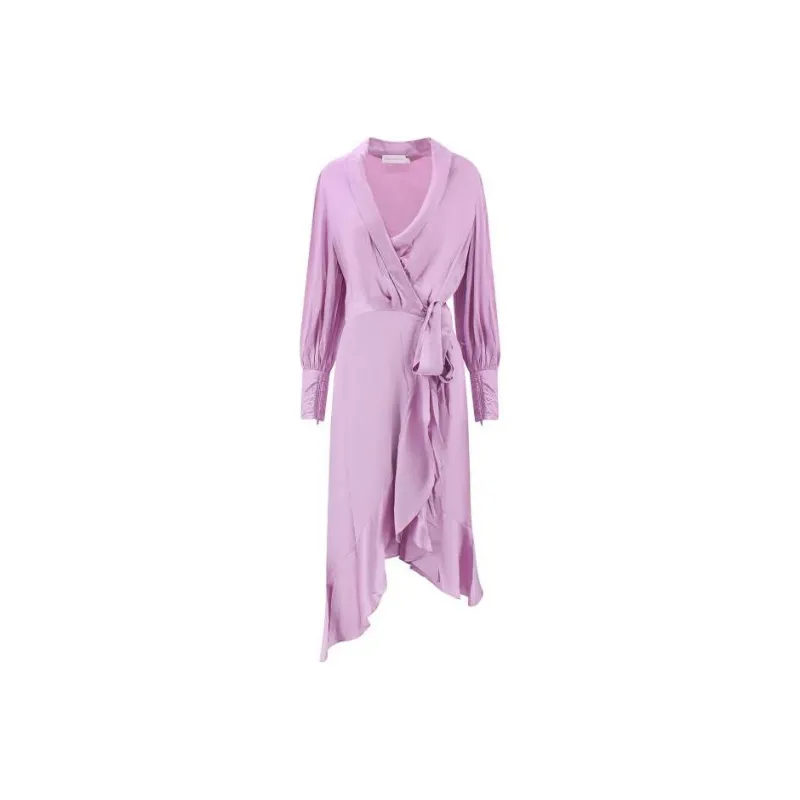 Zimmermann Wrap Detailed Midi Dress-0