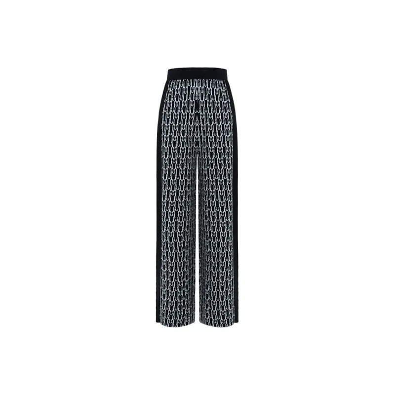 THE SEA LIFE Knitted Sweatpants Women's Black Mage-0