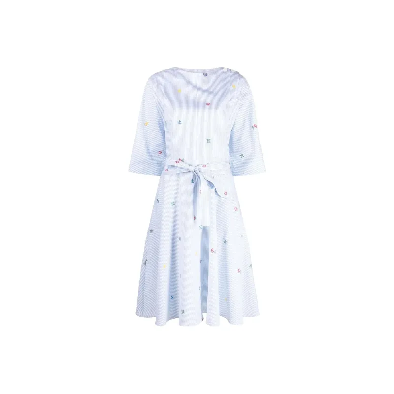 KENZO SS23 Long Sleeved Dress Women's Blue-0