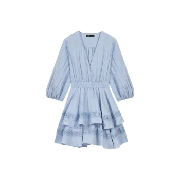 Maje Peplum hem Mini Dress