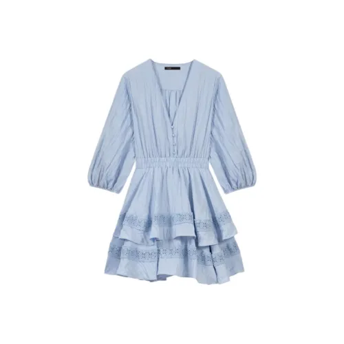 Maje Peplum hem Mini Dress