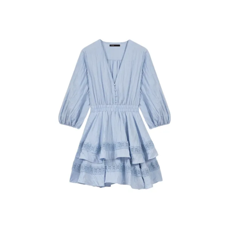 Maje Peplum hem Mini Dress-0