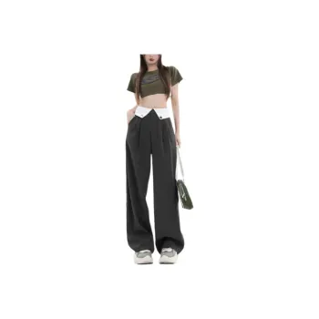 YINLEI Suit Trouser Women's Light Gray