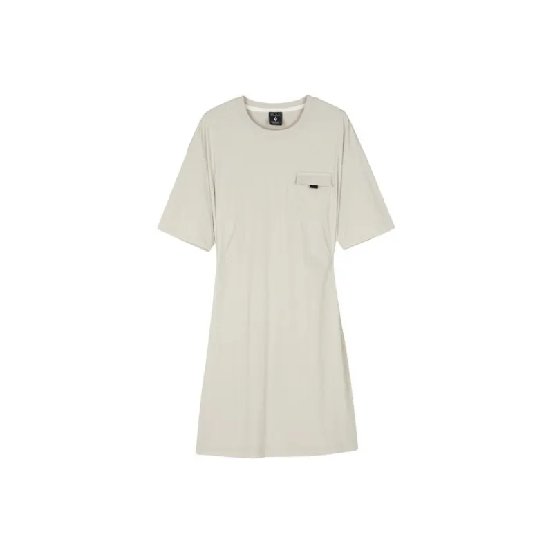 Skechers Mountain And Wild Outdoor Series Short Sleeved Dress Women's Silver Gray-0