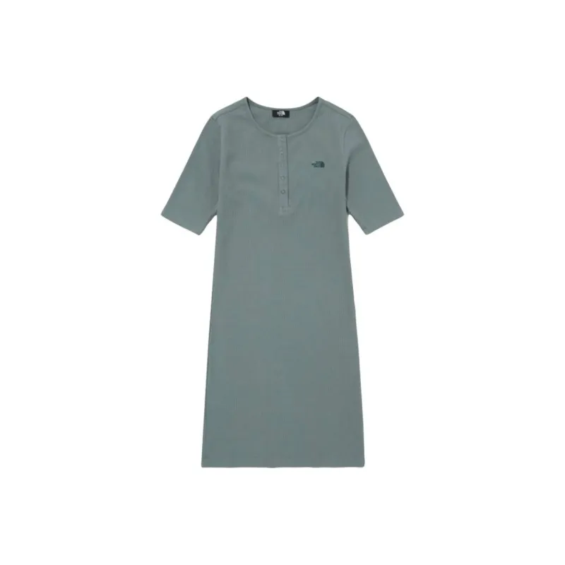 THE NORTH FACE Short Sleeved Dress Women's Green-0