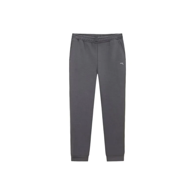 Anta Variety Training Collection Knitted Sweatpants Women's Dark Maroon Gray-0
