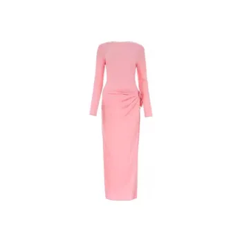 Magda Butrym Gathered Long Sleeve Maxi Dress