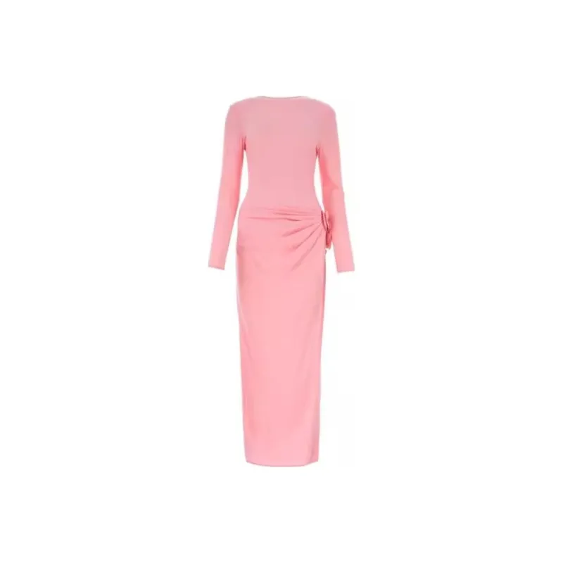 Magda Butrym Gathered Long Sleeve Maxi Dress-0