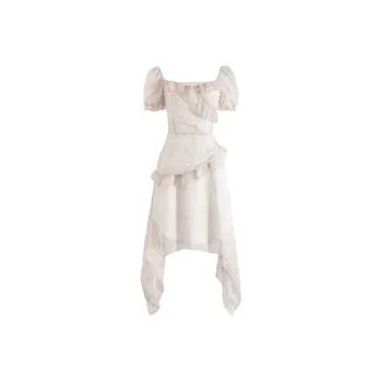 JOSR Short Sleeved Dress Women's Pink Apricot