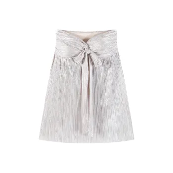 CARIEDO Slip Dresses Women's White Silver