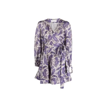 Zimmermann Devi Paisley print Wrap Dress