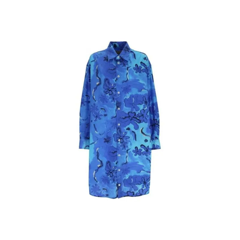 MARNI Floral Pattern Shirt Dress-0
