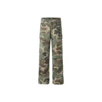 Vine Color Cargo Pants Unisex Camouflage