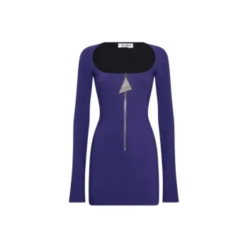 The Attico Scoop neck Mini Dress
