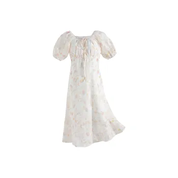 CPAURA Short Sleeved Dresses Women's Apricot