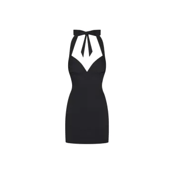 Khy SS24 DROP 007 Poplin Seamed Mini Dress Sleeveless Dress Women's Black