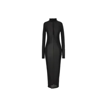 ISABEL MARANT Semi Sheer High Neck Long Sleeved Dress