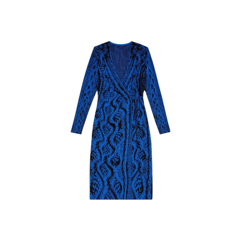 DIESEL FW24 Long Sleeved Dresses Women's Blue-0