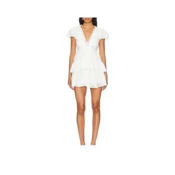 LOVESHACKFANCY Short-Sleeved Dresses Women's White