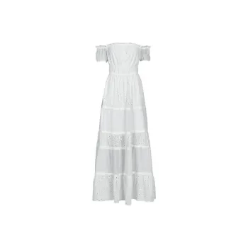 GUESS Short Sleeved Dress Women's White