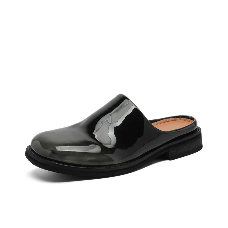Xiwencha Rubber Sole Slip Resistant Closed Toe Slippers Men's-9