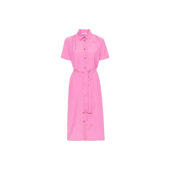 PESERICO Beaded Belted Shirt Dress