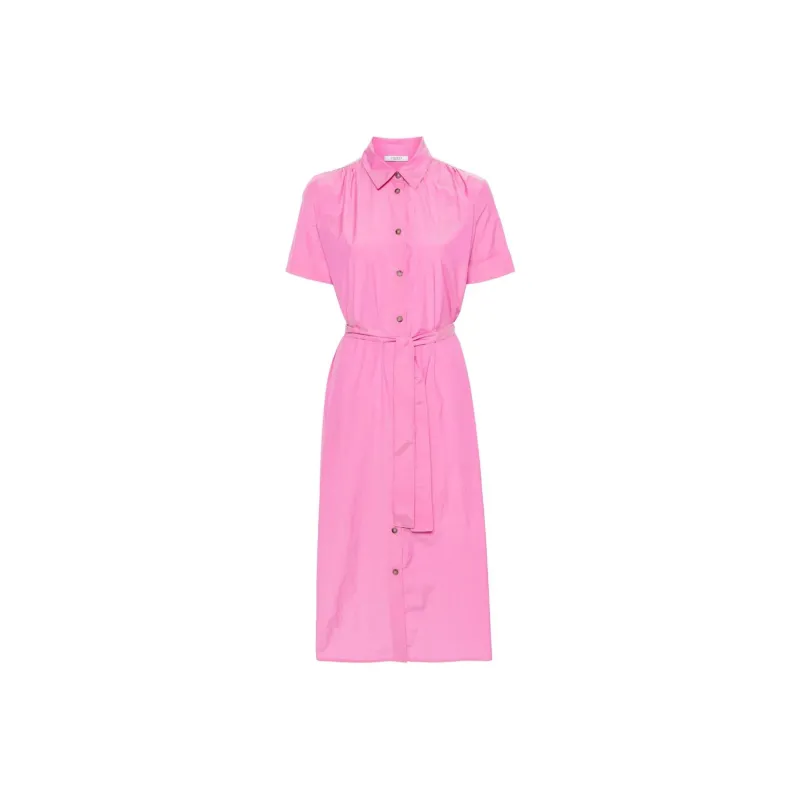 PESERICO Beaded Belted Shirt Dress-0