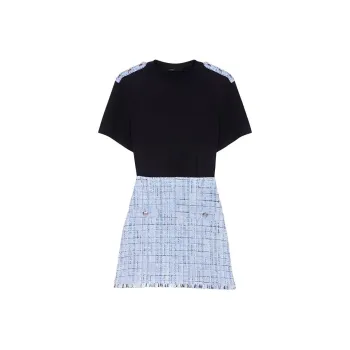 Maje Short Sleeved Dresses Women's Light Blue
