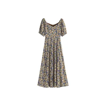 Migu Short Sleeved Dress Women's Multicolor