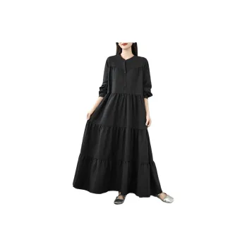 KAISER Long Sleeved Dresses Women's Black