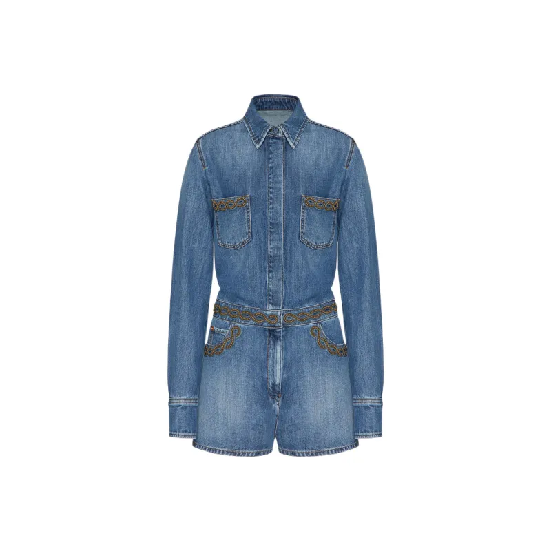 Valentino FW24 Jumpsuit Women's Blue-0
