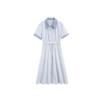 Gui'er Short-Sleeved Dresses Women's Light Blue