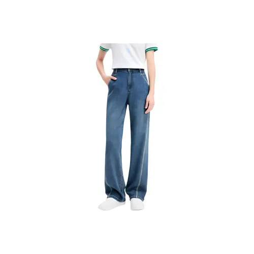 NAVIGARE Jeans Women's 0656 Capri Blue