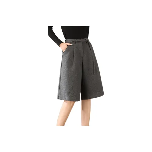 Still Quiet Casual Shorts Women's Gray
