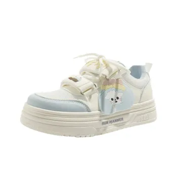 RUN MANNER Lightweight Breathable Height Increasing Low Top Skateboard Shoes Women's