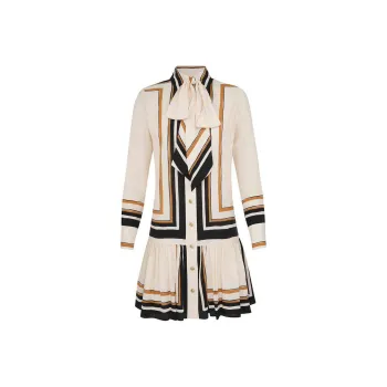Zimmermann Pussy bow Collar Mini Dress