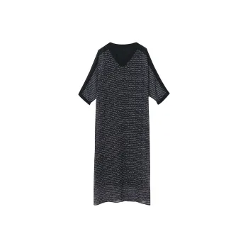Mapping Short Sleeved Dresses Women's Black