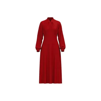 SENSE BY MEI Long-Sleeved Dresses Women's Red