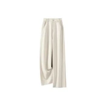 LUYOUYE Jeans Women's Ivory White