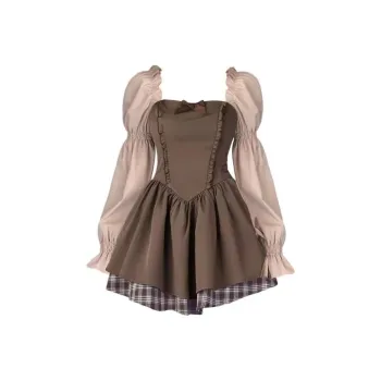 Lookinto Long Sleeved Dresses Women's Brown