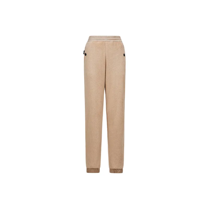 Moncler Knitted Sports Pants Women's Light Brown-0