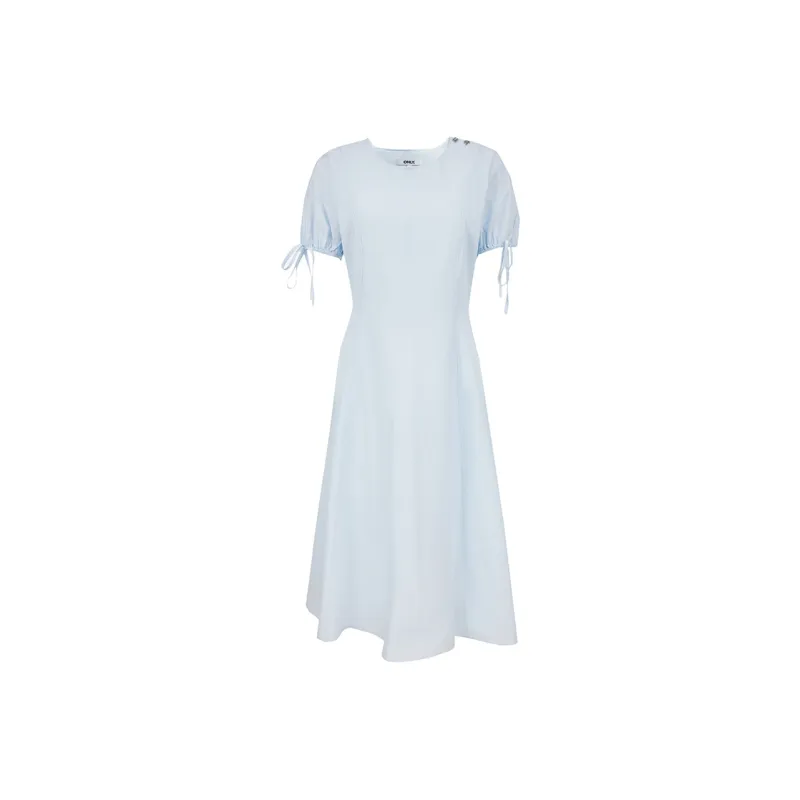 ONLY Short Sleeved Dress Women's A43 Light Blue-0