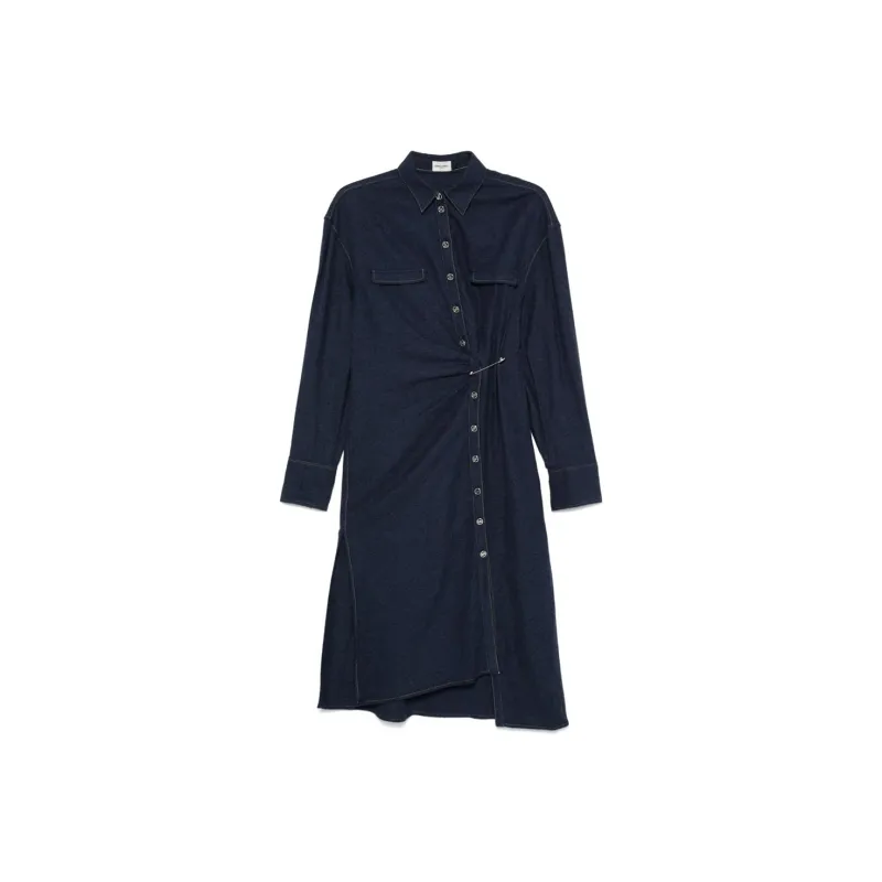Sonia Rykiel Cotton Flannel Midi Dress-0